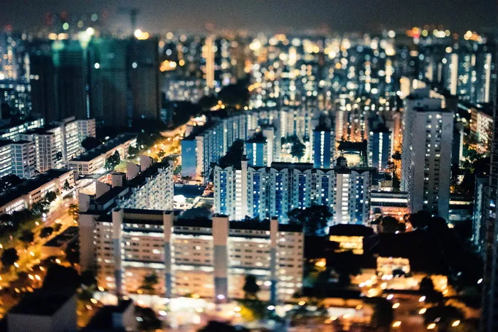 高清唯美城市夜景高楼大厦