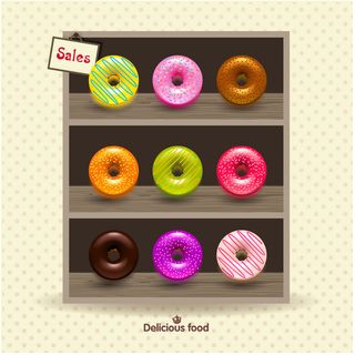 货架上的食物矢量素材ai格式ai矢量模版下载