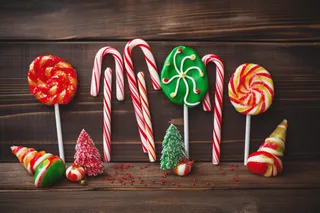圣诞糖果摄影图 