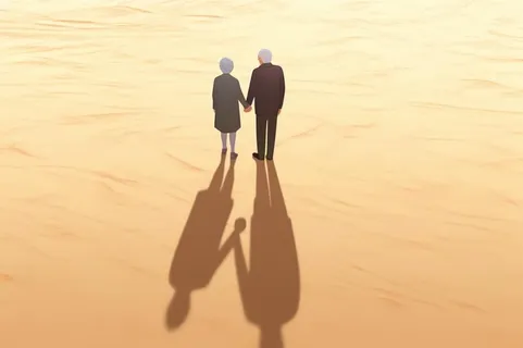 老人复古背影背景