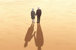 老人复古背影背景