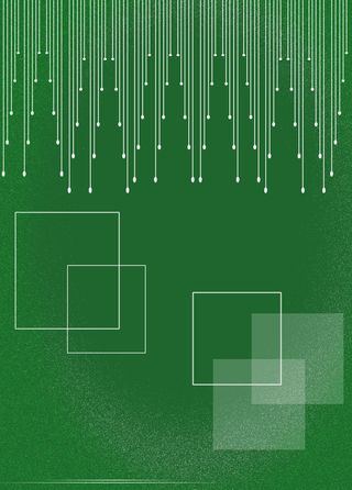 绿色几何装饰小玄关