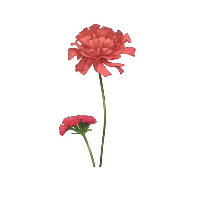 母亲节康乃馨花免抠(2048x2048)