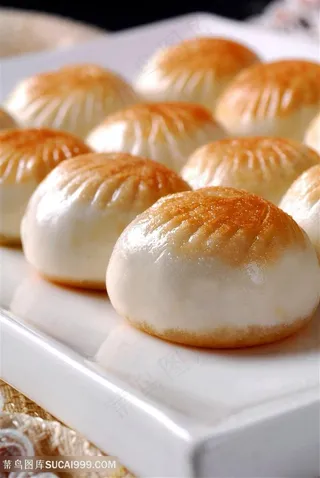 点心煎包的美食图片