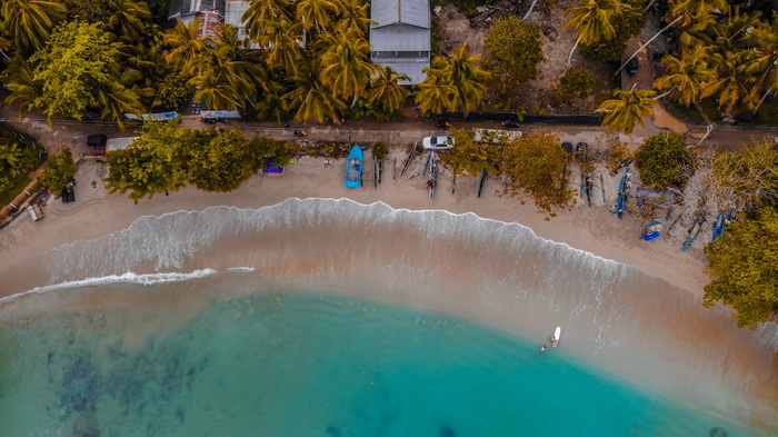 海边风景俯视图