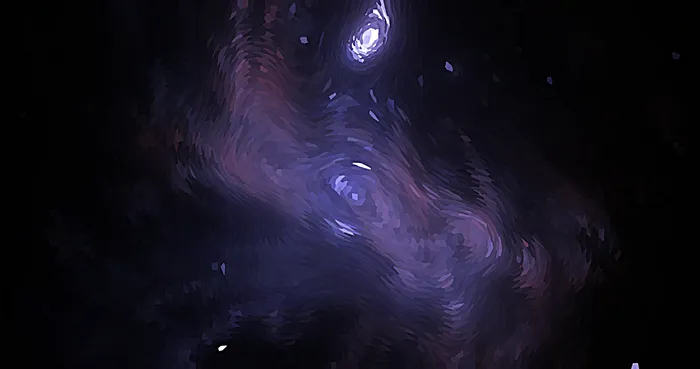 梵高星空质感的太空宇宙底纹背景