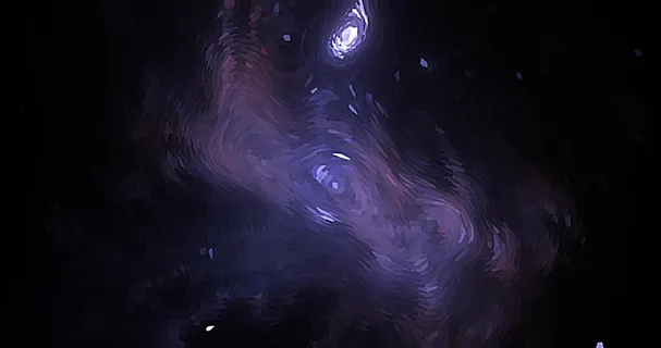 梵高星空质感的太空宇宙底纹背景 梵高星空质感的太空宇宙底纹背景