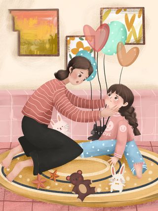 母亲节 母亲节插画 母亲节宣传