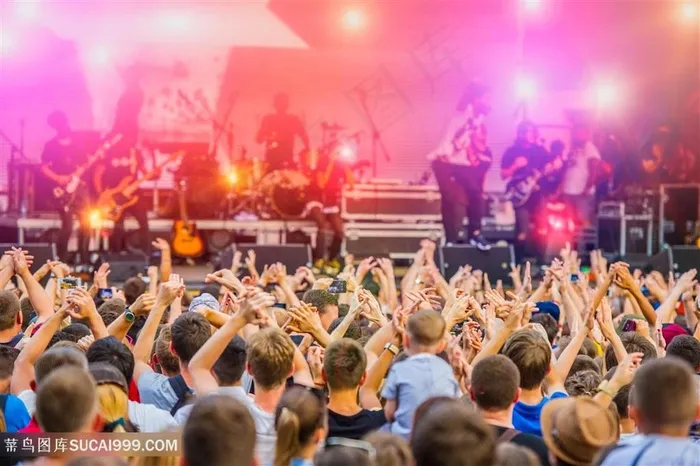 音乐演唱会现场欢呼
