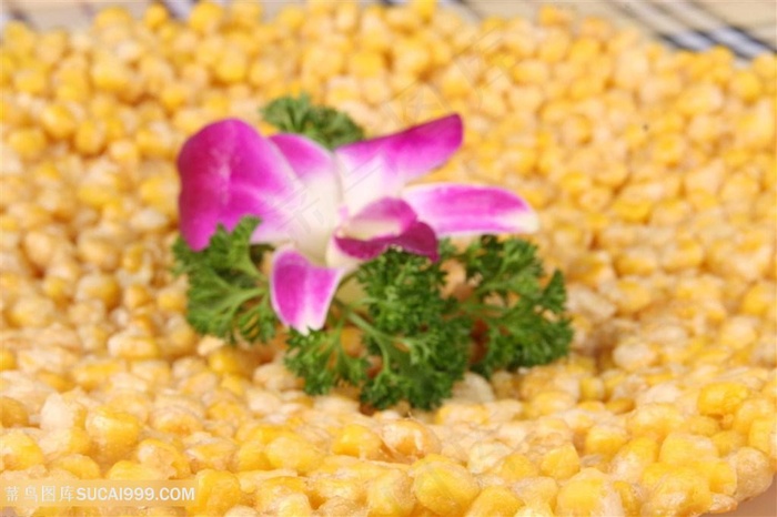 中华美食米饼实拍摄影图