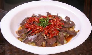 剁椒鹿心蒸茄子 (1)