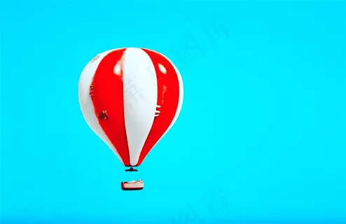 天上飞的热气球