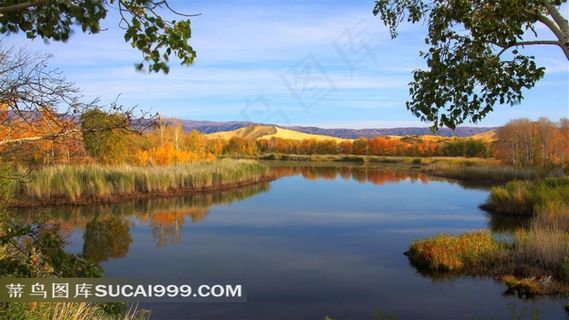 新疆布伦口白沙湖风景摄影