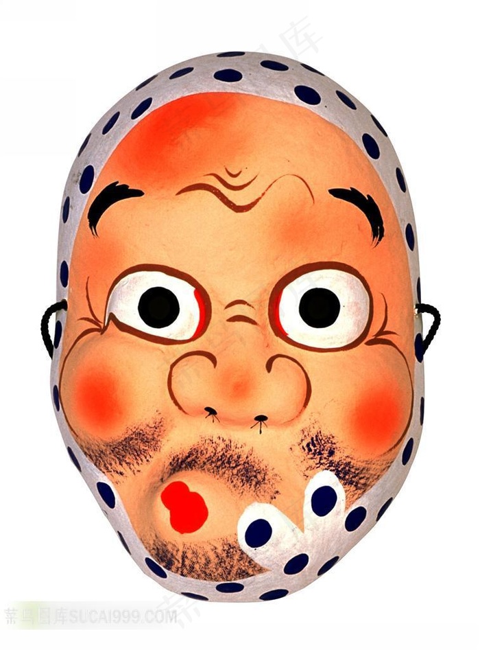 精美民间老人面具素材
