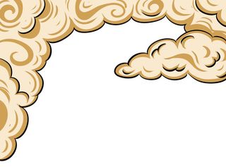 中国风国潮祥云插画手绘云彩图案海报云层装饰背景PSD设计素材