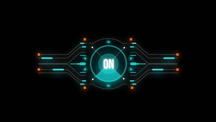 ON赛博朋克科技图案素材psd模版下载