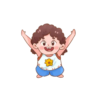 大暑节气夏季元素插画人物