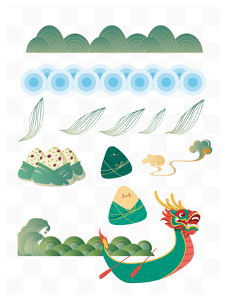 中国风古典国潮端午节元素设计