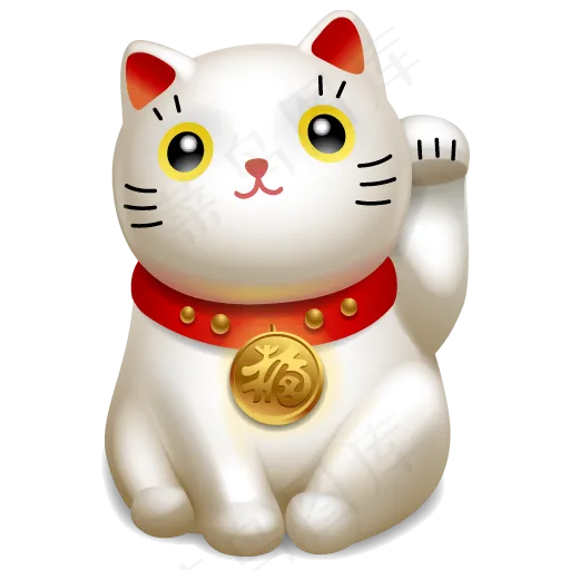 可爱卡通动物小猫招财猫