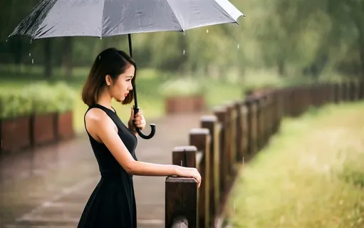 唯美的雨中美女图片 唯美的雨中美女图片