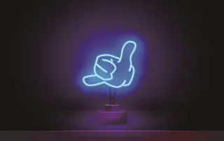 简约霓虹灯图片