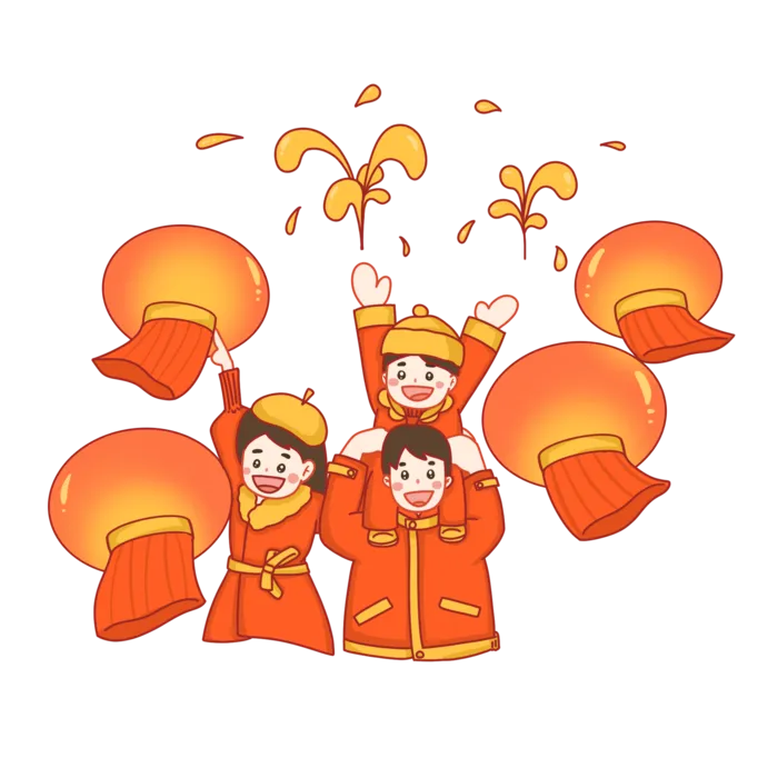 2022虎年新年春节过年场景逛庙会