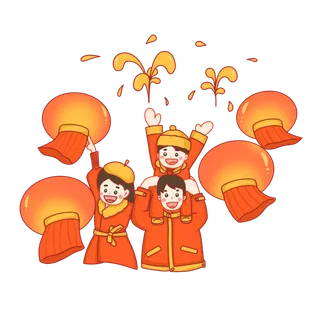 2022虎年新年春节过年场景逛庙会