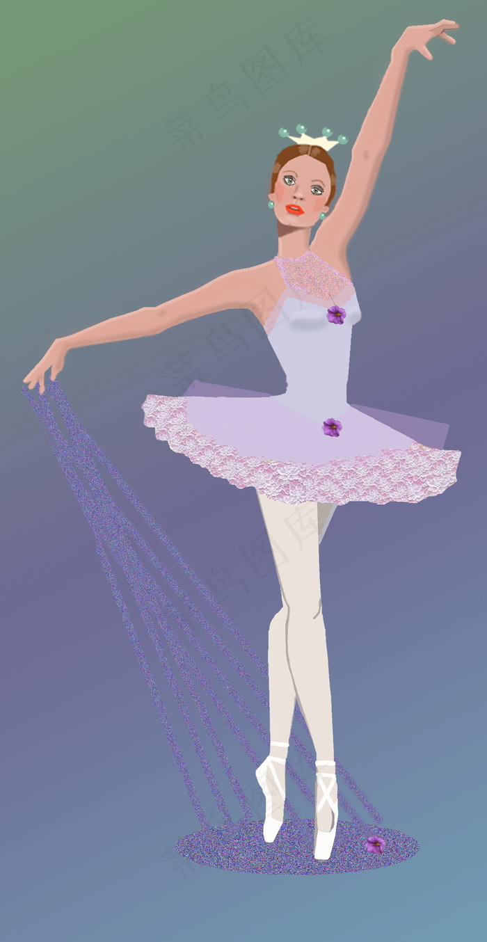芭蕾舞舞者卡通图片