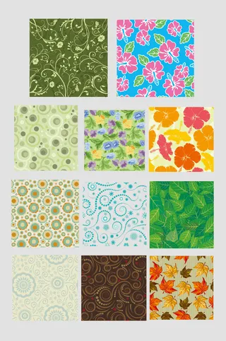 矢量花朵底纹背景