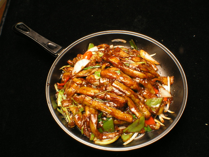 2138圆锅酱香茄子