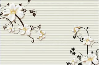 雕塑花卉花朵背景墙