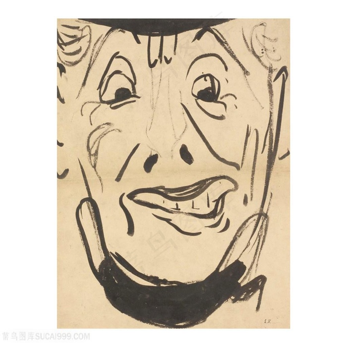 维亚尔手绘笑脸装饰画