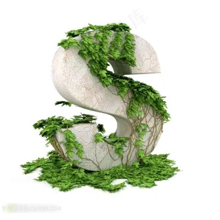 3D字母S设计素材