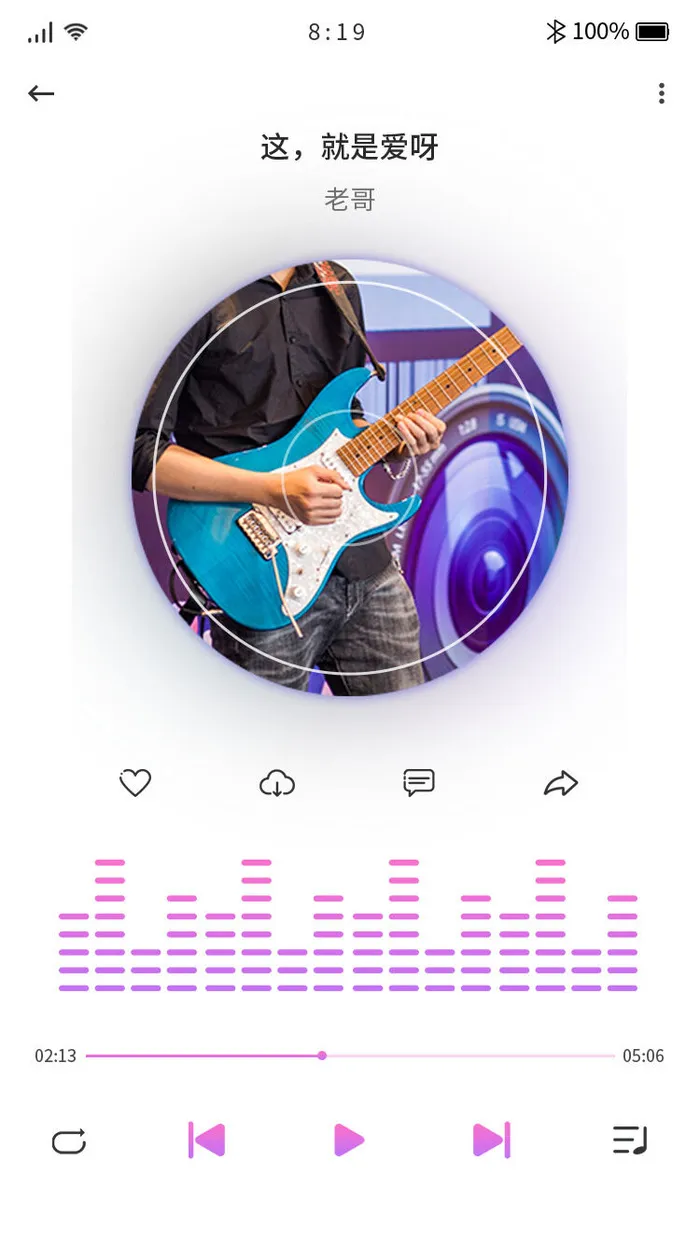 手机移动端整套APP交互UI界面音乐EPS矢量图设计素材psd模版下载
