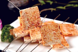 烤千页豆腐餐饮菜单烧烤烤串高清图