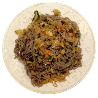 脱水蔬菜魔芋荞麦面控卡低脂减脂面食黑麦面条方便面免抠元素实物摄影素材