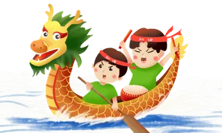 端午节龙舟 