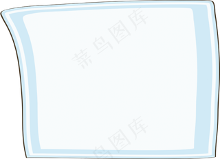 卡通边框 卡通彩色框  手绘对话框 可爱边框 免抠