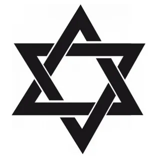 红大卫 PNG 犹太明星 PNG免抠