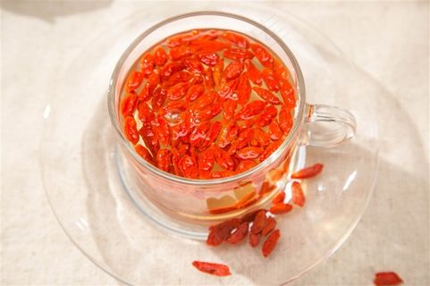 红枸杞枸杞茶摄影