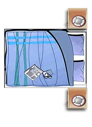 户型图必备免扣素材-床