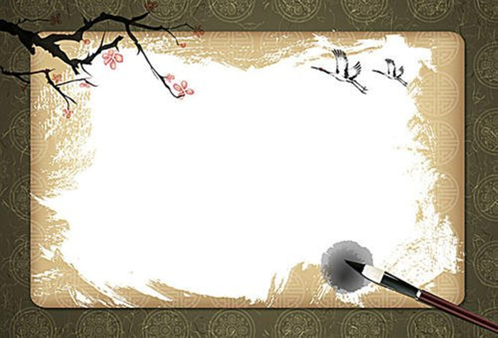 古风梅花鸿雁飞