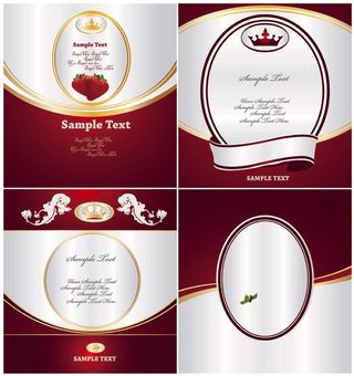 免抠标签瓶贴矢量