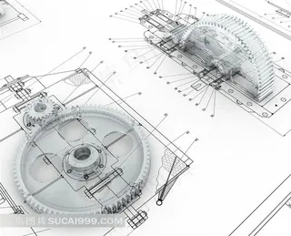 怀表与建筑模型图片