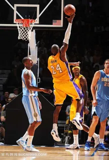 单手拿球勾手的科比