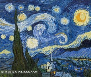 梵高油画——星空