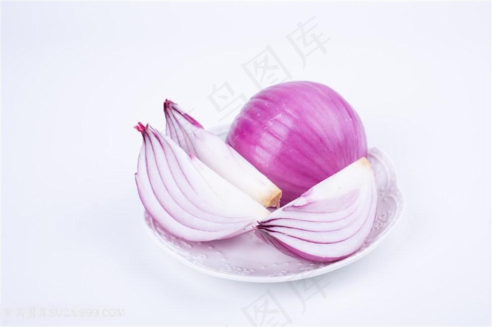 紫色圆葱摄影图片