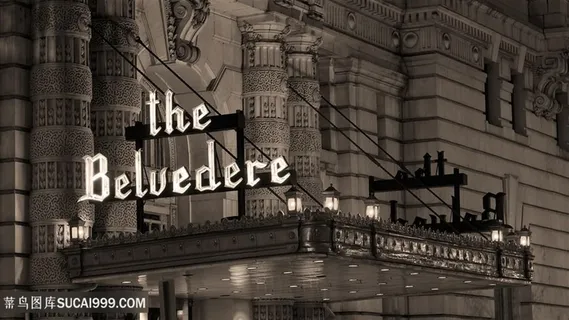 高楼大厦复古建筑壁纸