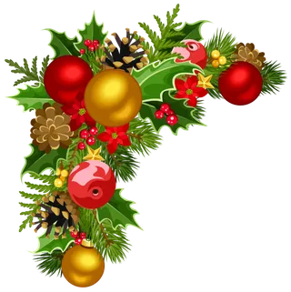 圣诞节冷杉铃铛花束饰品礼物盒免抠