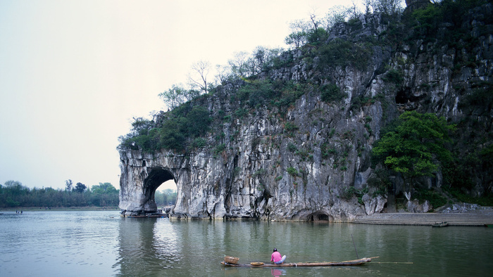 风景画 绿地风景 自然风景画 花树 